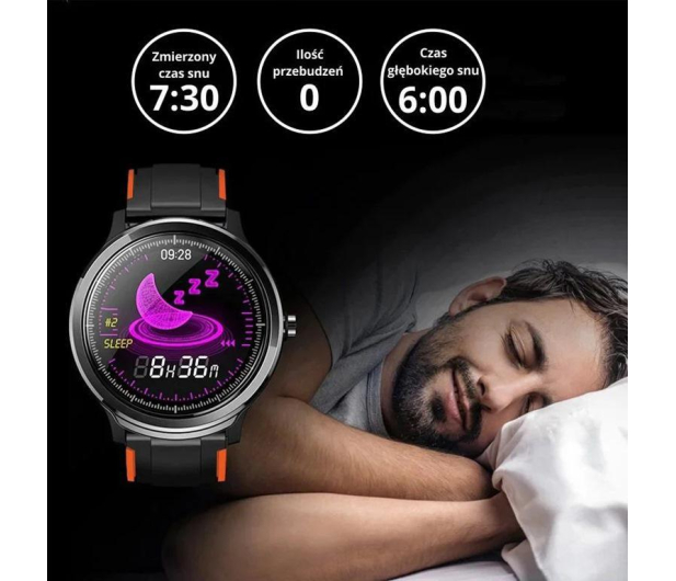 Manta SMARTWATCH MANTA SWT05BP Czarno-Pomarańczowy - 1374458 - zdjęcie 3